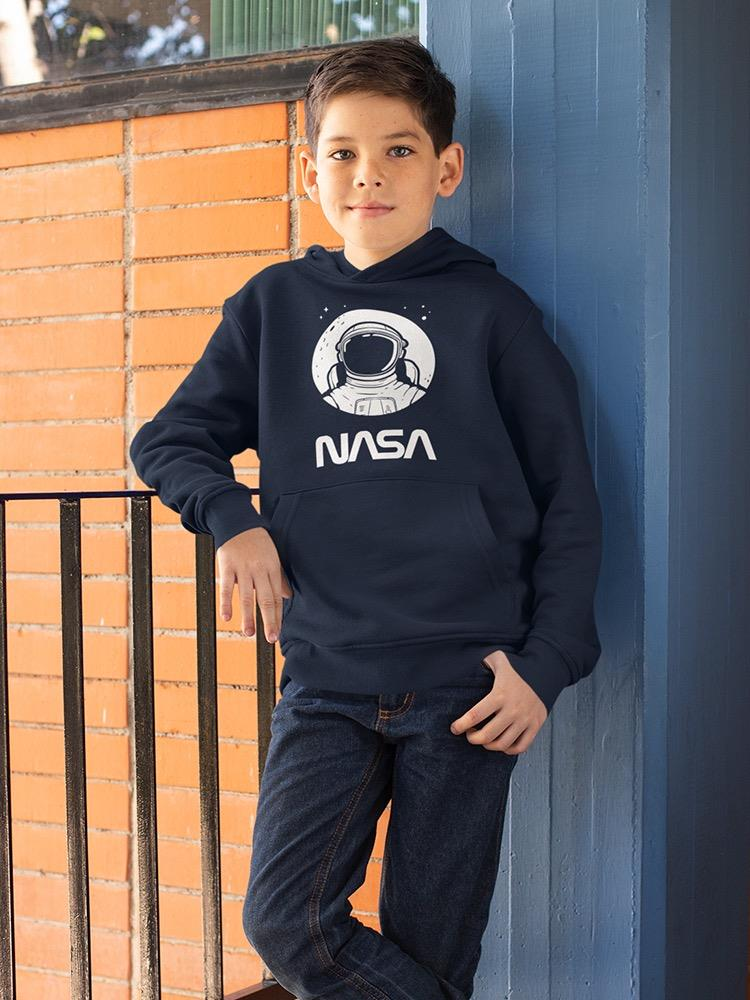 Nasa Astronaut Over Moon Hoodie -NASA Designs