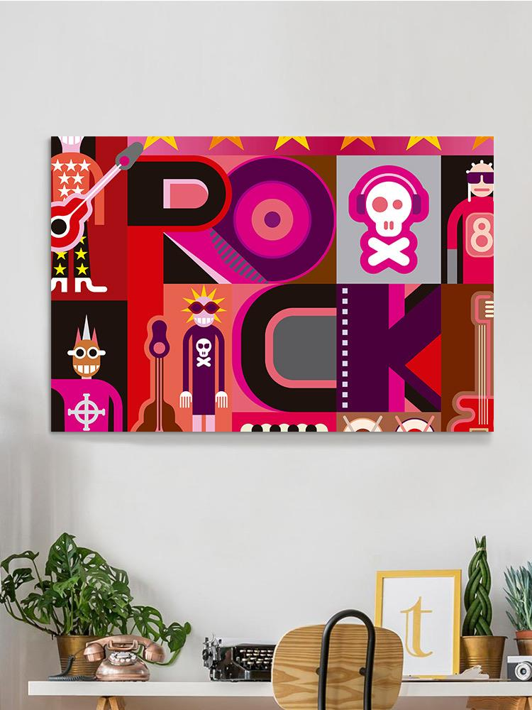 Rock Musical Collage Wrapped Canvas -Image by Shutterstock