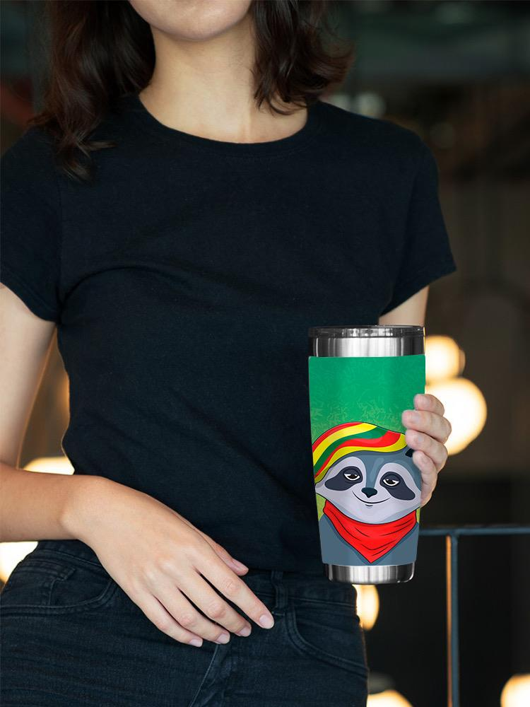 Raccoon In A Rastaman Hat Tumbler -Image by Shutterstock