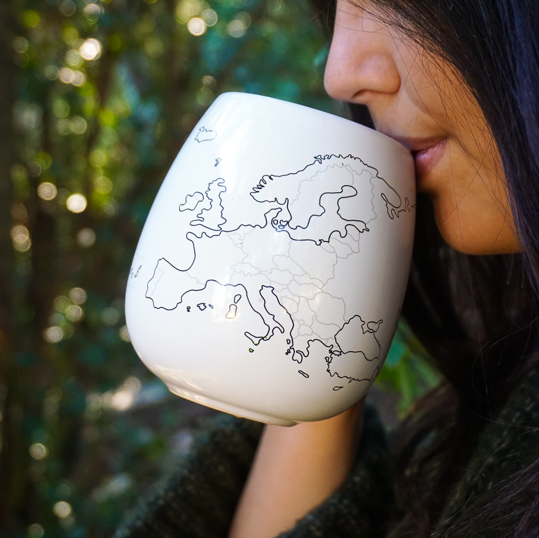 Europe Map Colour In Mug