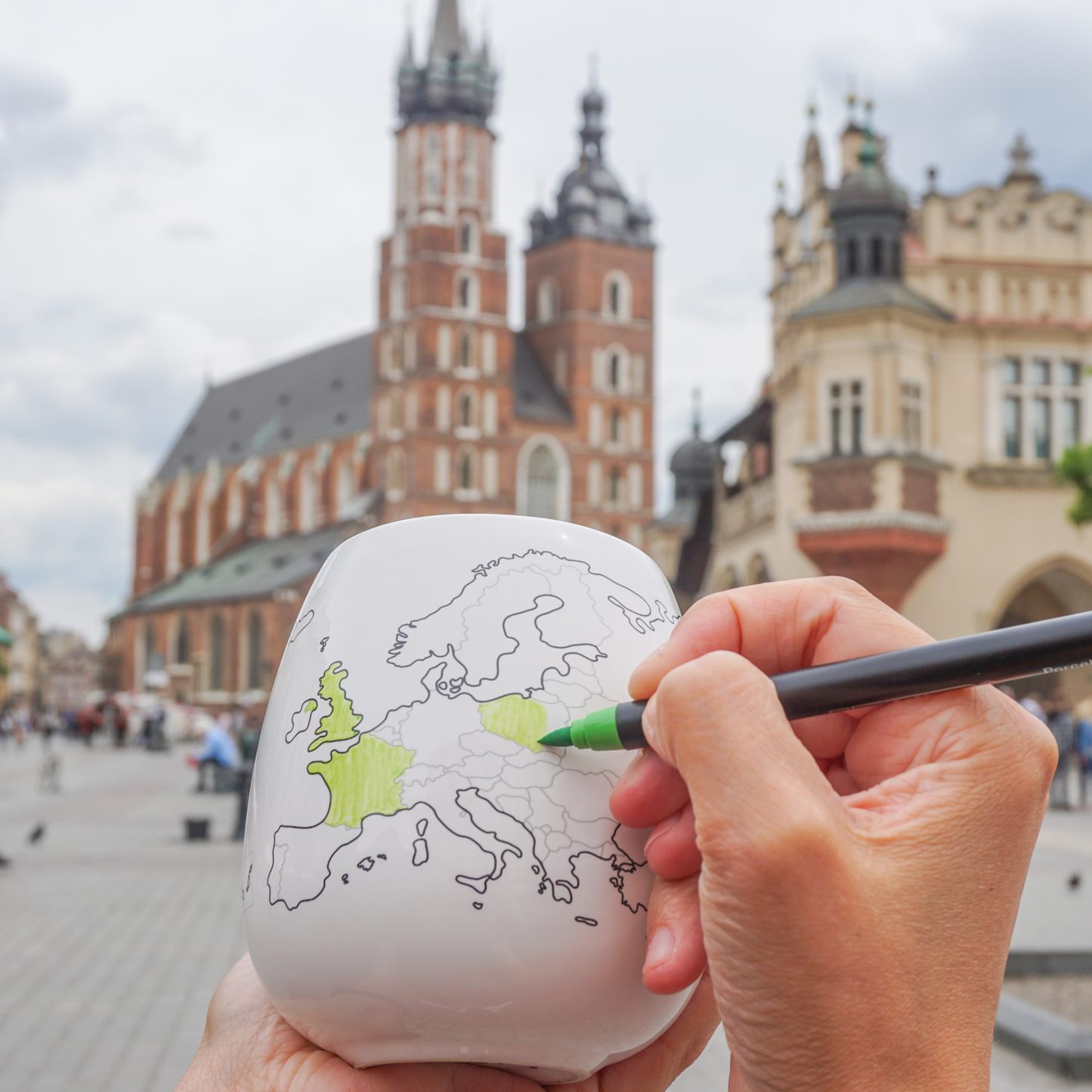 Europe Map Colour In Mug