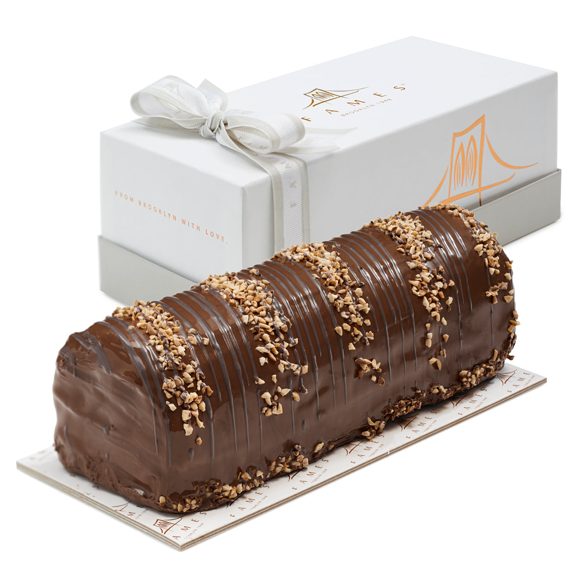 Fames Zebra Halva Dark Chocolate Log – Handcrafted With Deluxe Gift Box