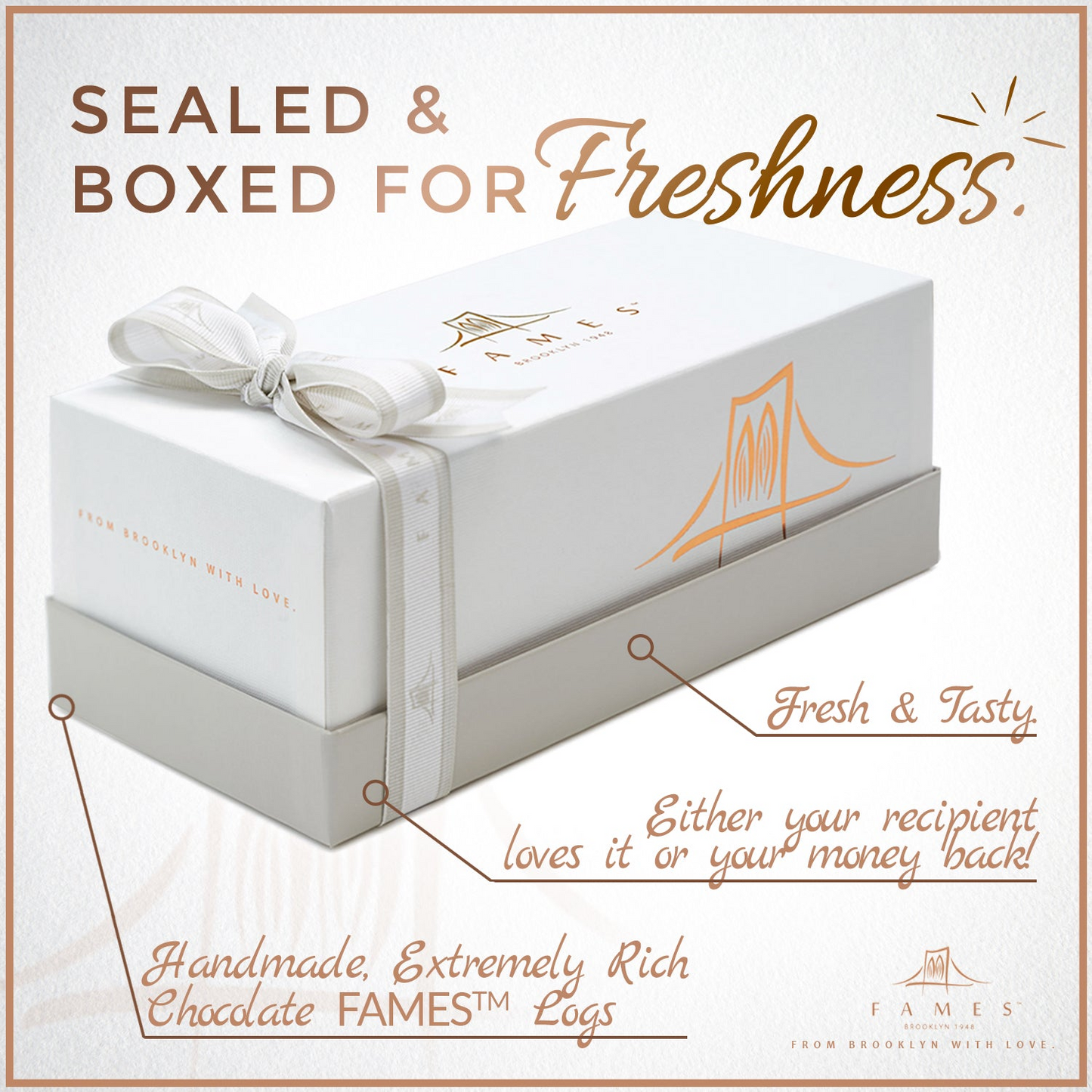 Fames Zebra Halva Dark Chocolate Log – Handcrafted With Deluxe Gift Box