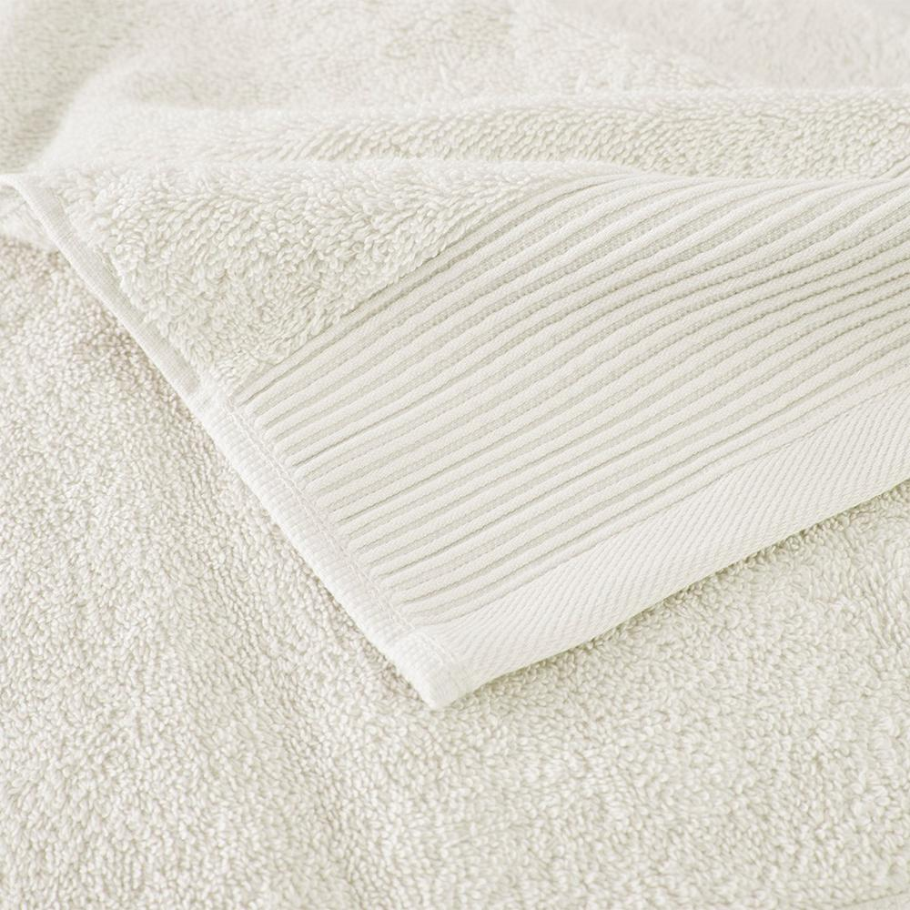 20% Tencel/Lyocel 75% Cotton 5% Silverbac 6pcs Towel Set Ivory 30x56"(2)/16x28"(2)/13x13"(2)