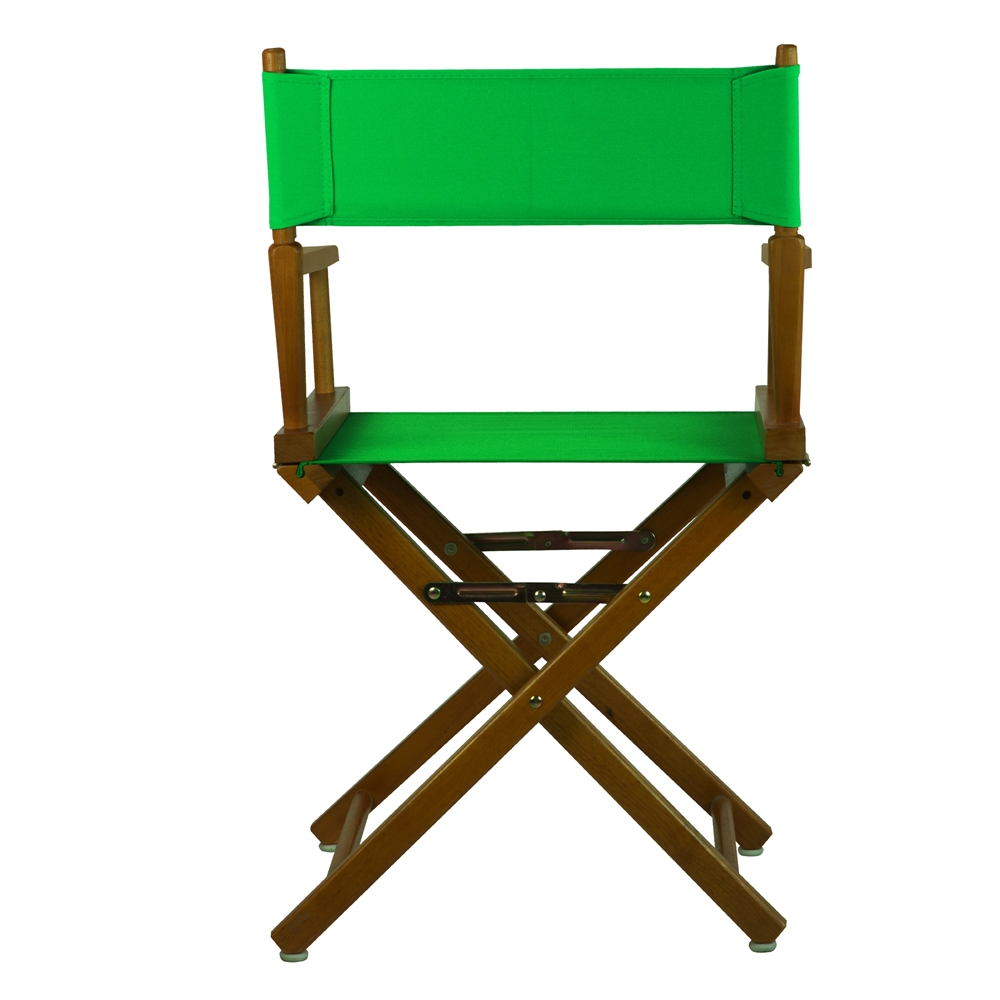 18" Director's Chair Honey Oak Frame-Green Canvas
