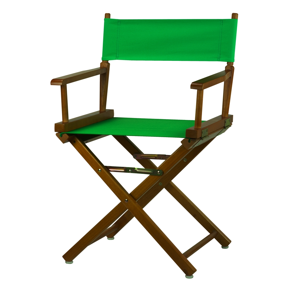 18" Director's Chair Honey Oak Frame-Green Canvas