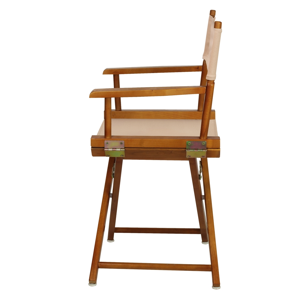 18" Director's Chair Honey Oak Frame-Tan Canvas