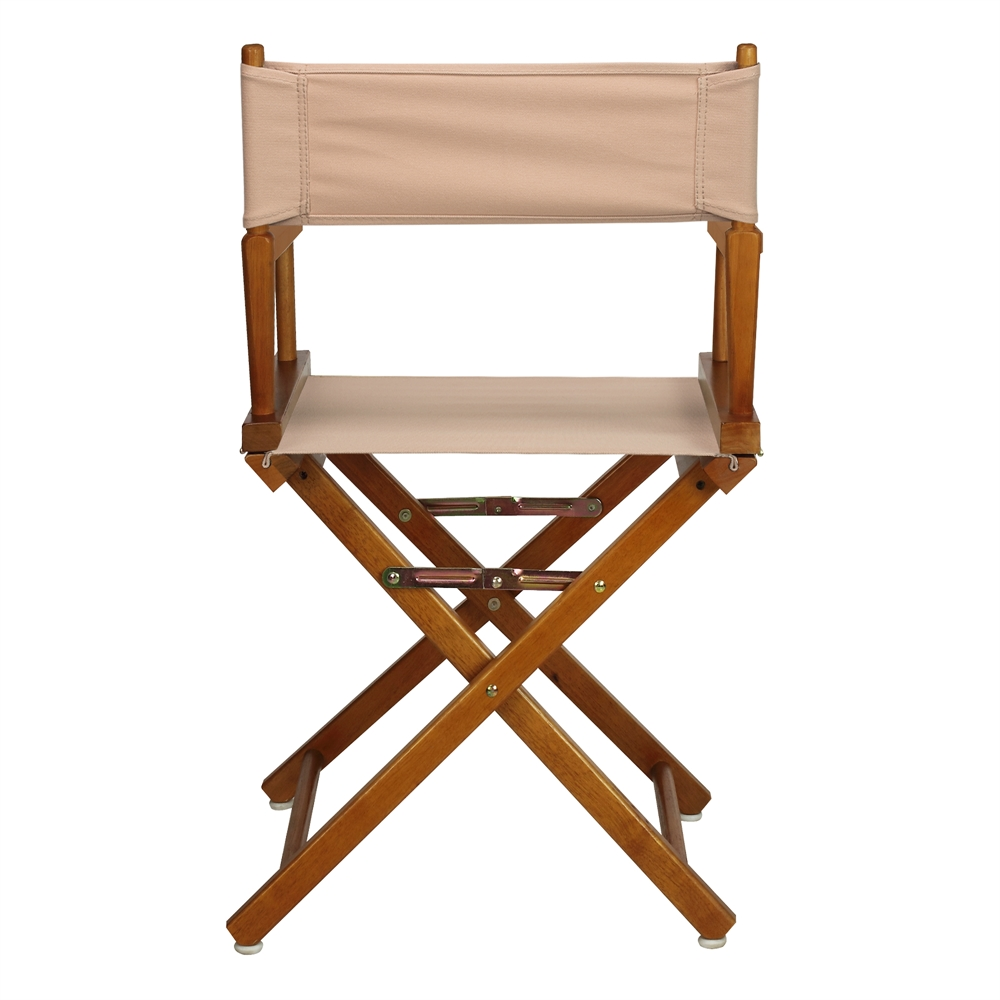 18" Director's Chair Honey Oak Frame-Tan Canvas