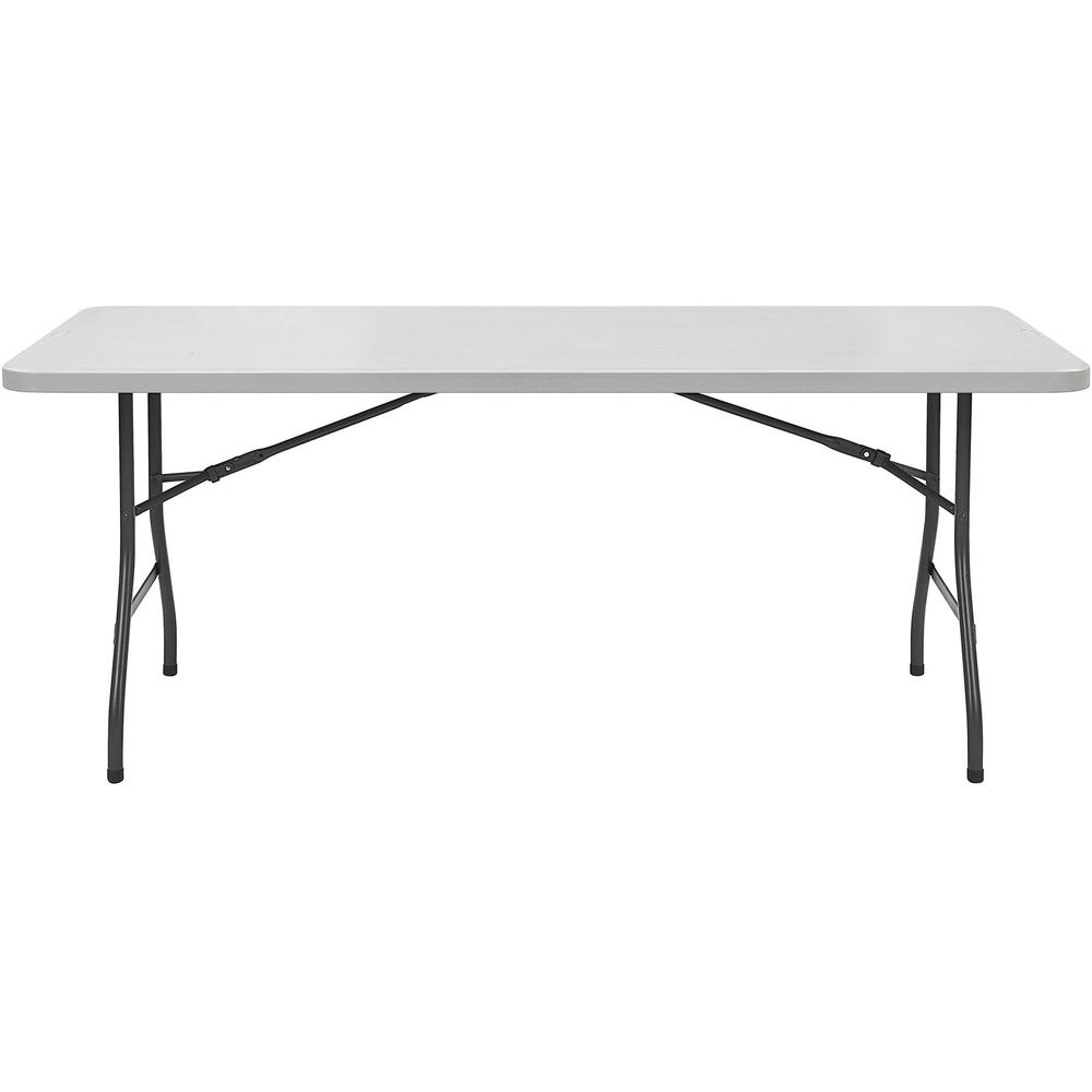Lorell Rectangular Banquet Table - For - Table TopLight Gray Rectangle Top - Dark Gray Base x 72" Table Top Width x 30" Table Top Depth x 2" Table Top Thickness - 29" Height - Gray - 1 Each