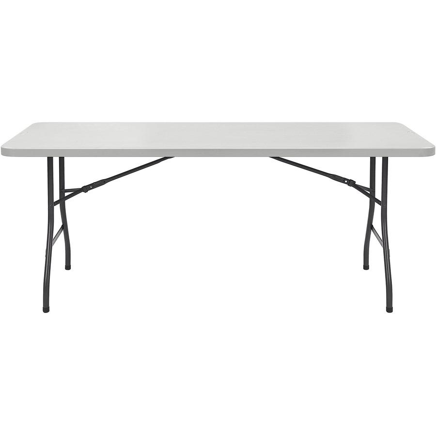 Lorell Rectangular Banquet Table - For - Table TopLight Gray Rectangle Top - Dark Gray Base x 72" Table Top Width x 30" Table Top Depth x 2" Table Top Thickness - 29" Height - Gray - 1 Each