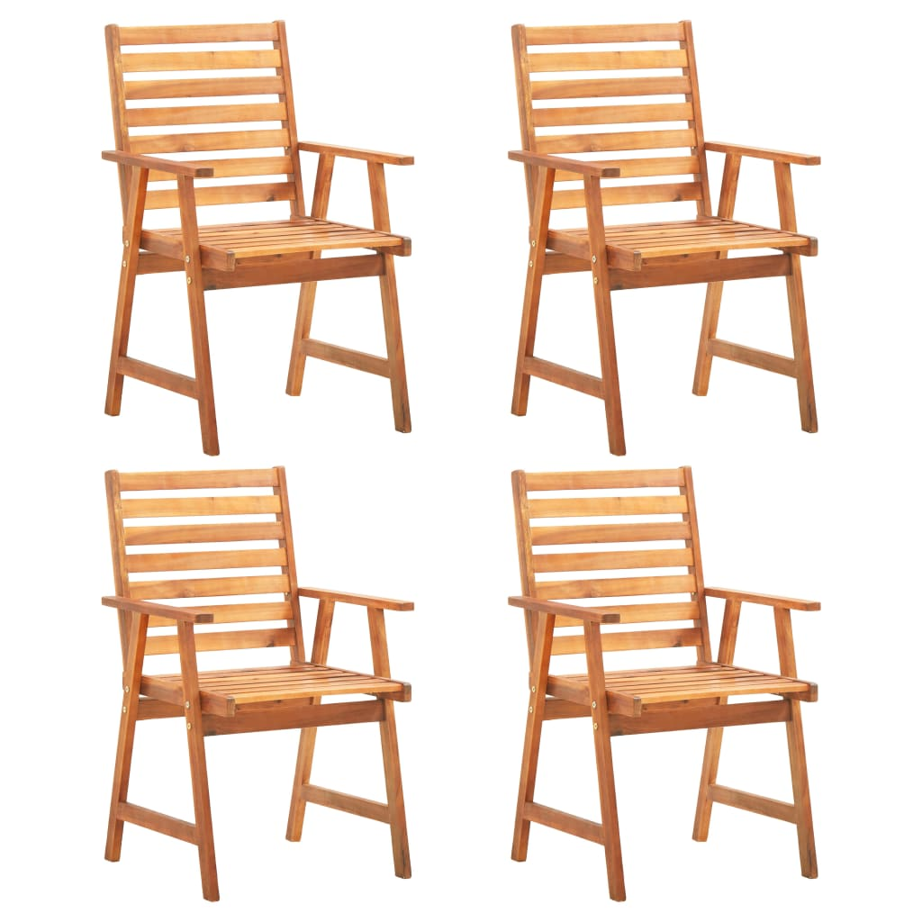 vidaXL 5 Piece Patio Dining Set Solid Wood Acacia