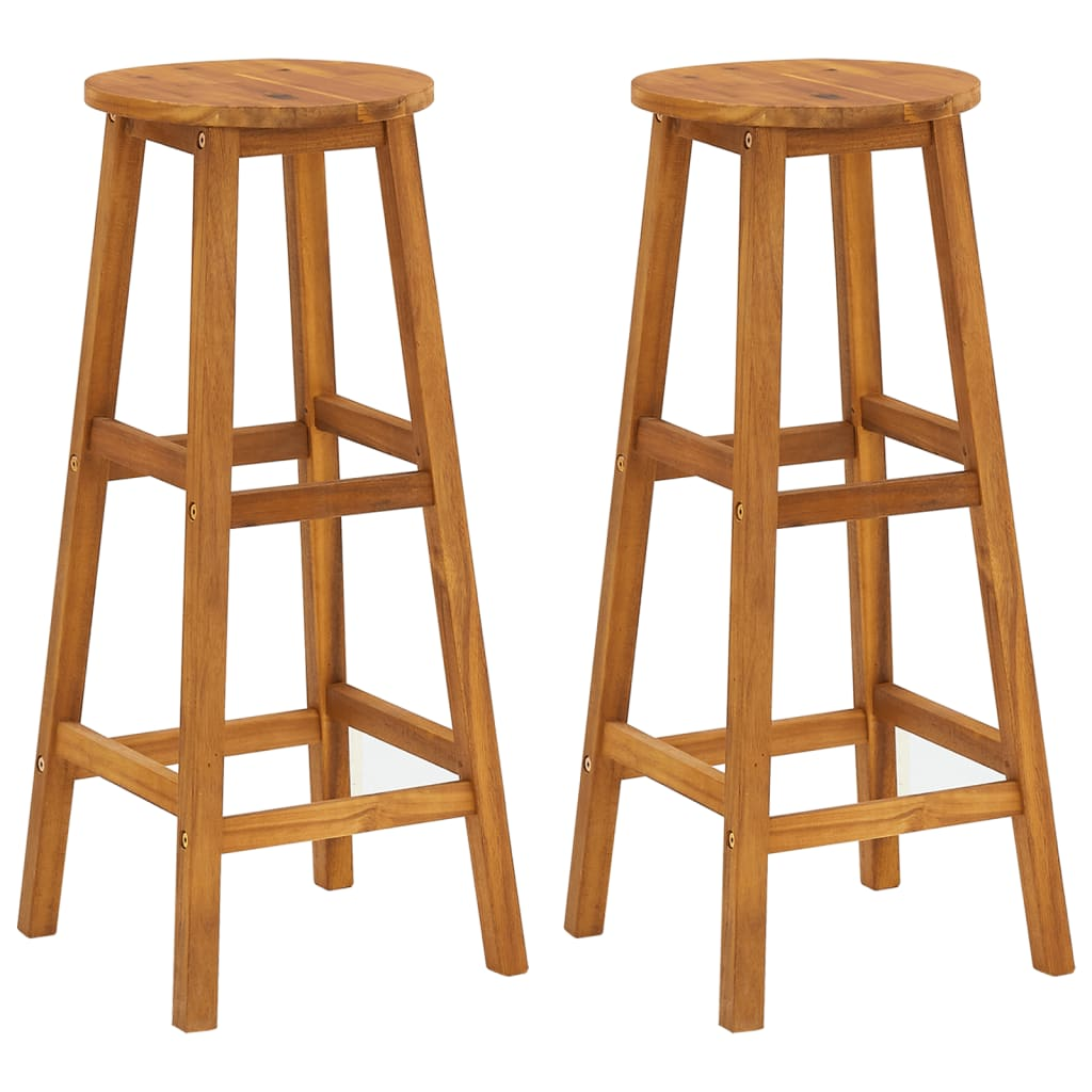 vidaXL 3 Piece Patio Bar Set Solid Wood Acacia