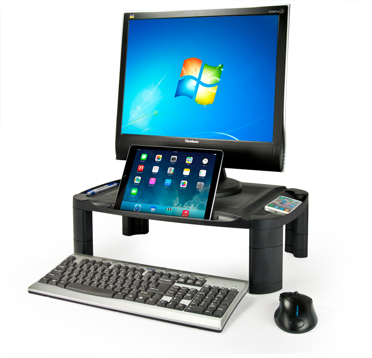Extra Wide Professional Monitor/Printer Stand
