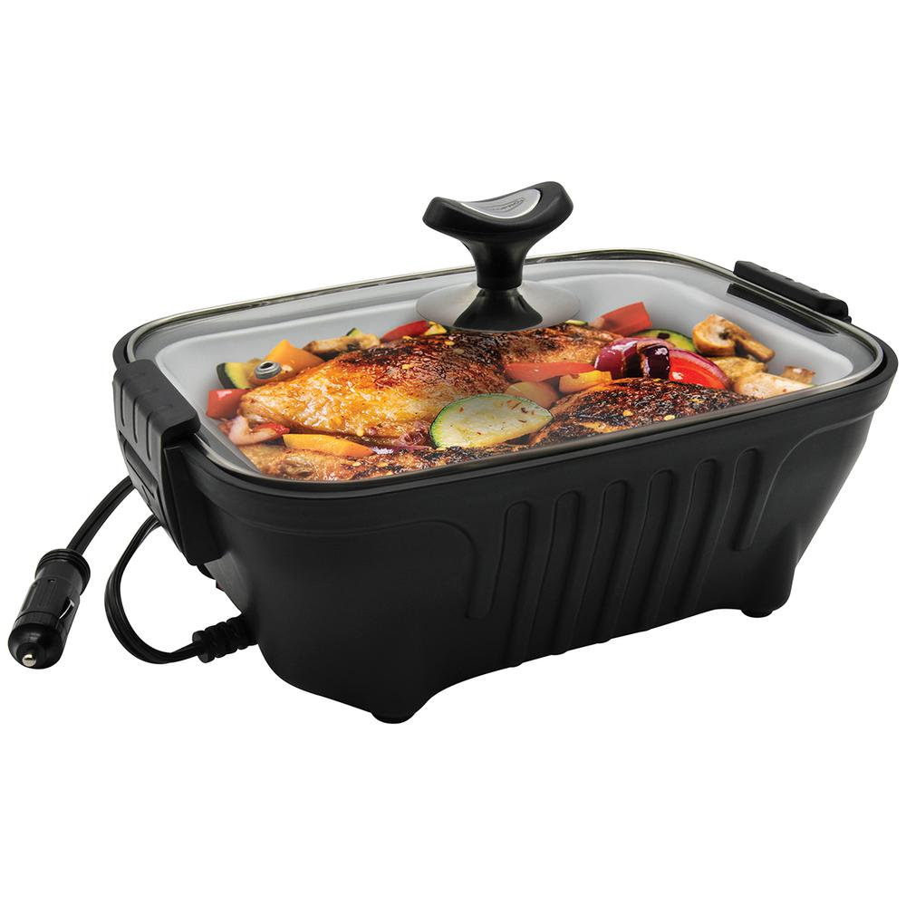RoadPro 12V Roaster Personal-Sized Roaster for Car or Truck and Camping or Tailgating RPSC200
