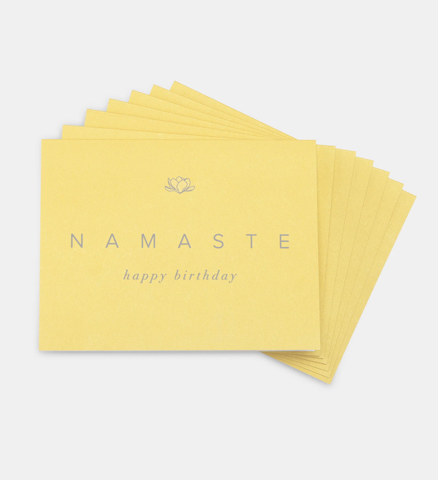 NAMASTE "Happy Birthday" Cards (Set of 7)
