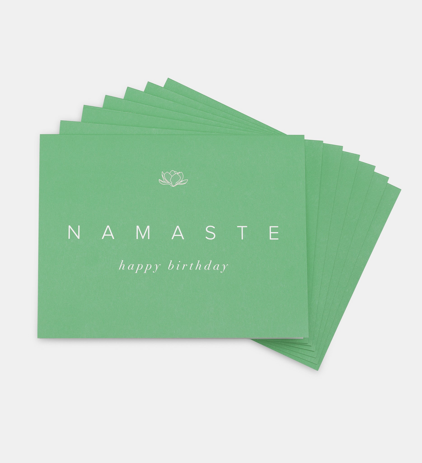 NAMASTE "Happy Birthday" Cards (Set of 7)