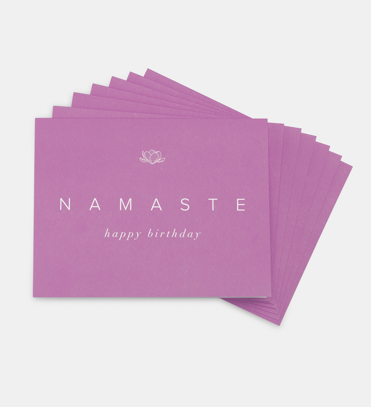 NAMASTE "Happy Birthday" Cards (Set of 7)