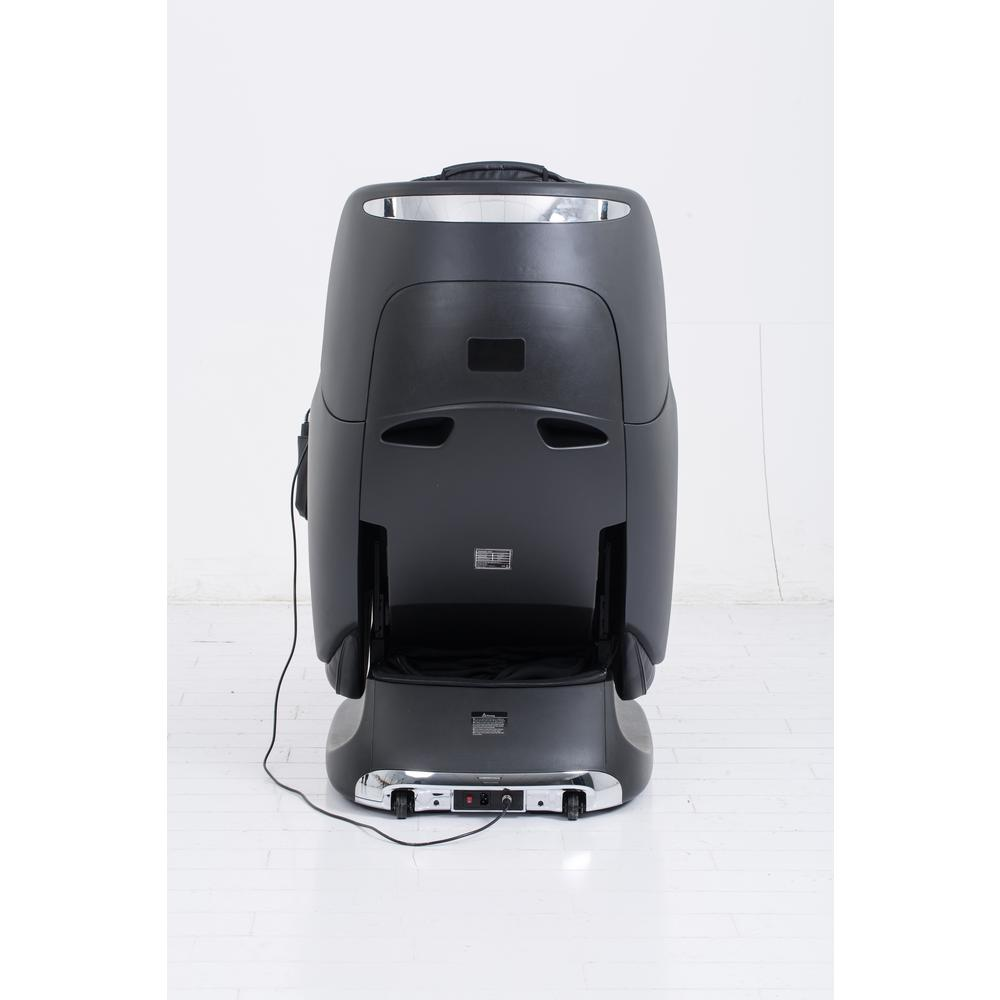 Elvis Black Faux Leather Premium Massage Chair with Bluetooth Speaker