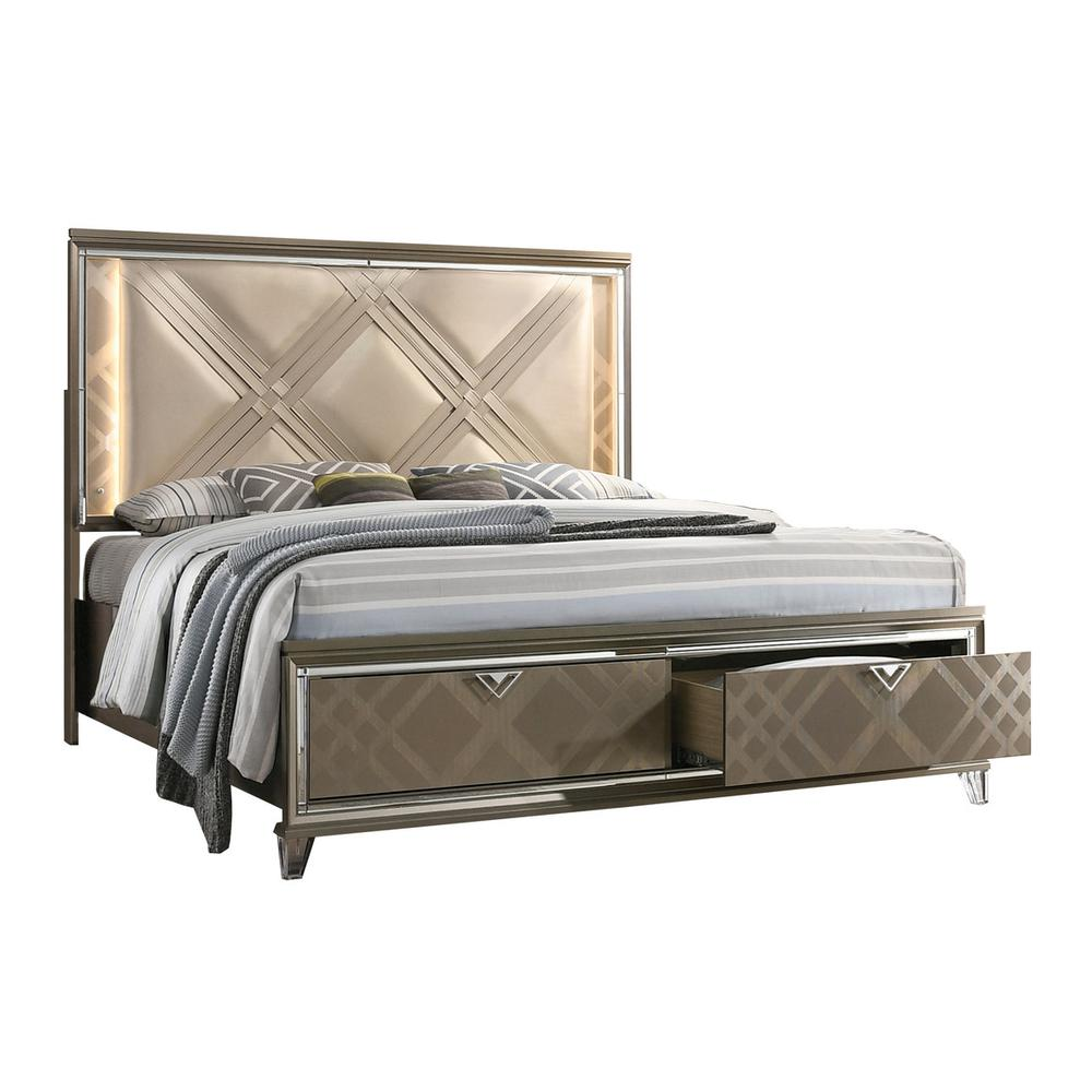 5pc New York Bedroom set Queen size (Platform) bed