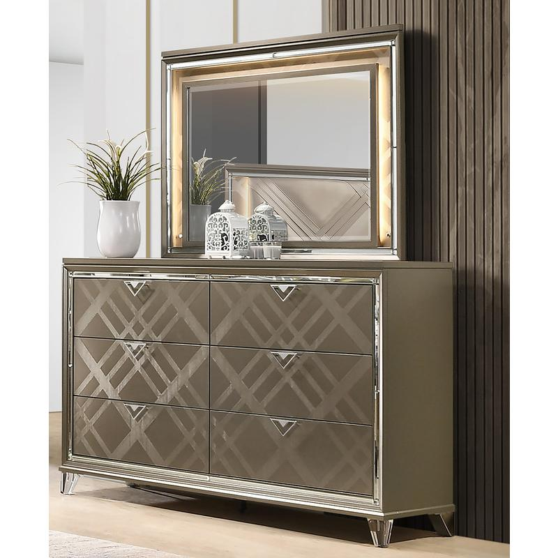 5pc New York Bedroom set Queen size (Platform) bed