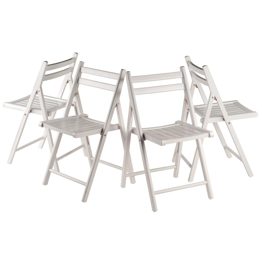 Robin 4-PC Folding Chair Set, White