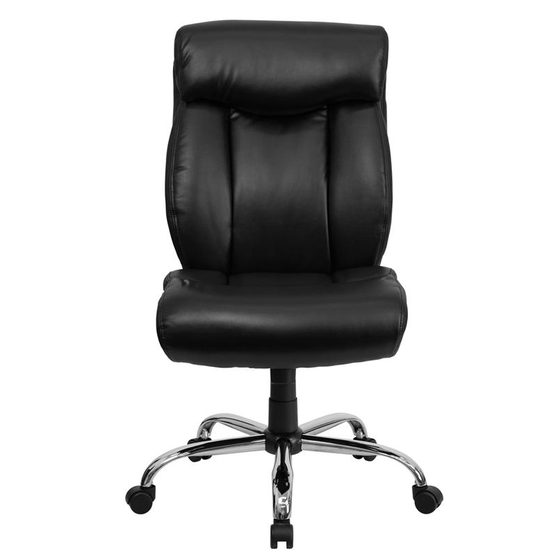 HERCULES Series Big & Tall 400 lb. Rated Black LeatherSoft Executive Ergonomic Office Chair with Full Headrest