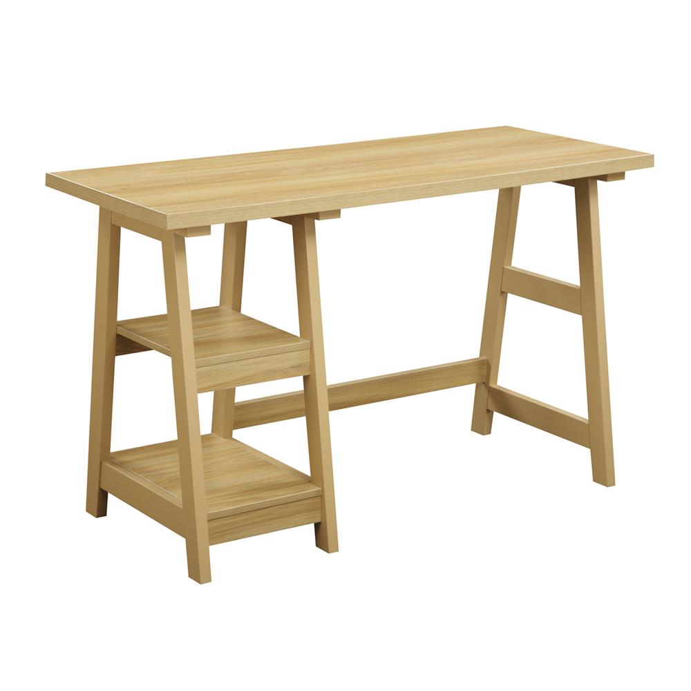 Designs2Go Trestle Desk with Shelves
