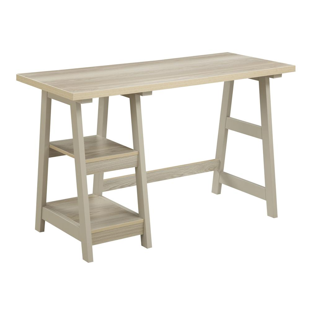 Designs2Go Trestle Desk with Shelves