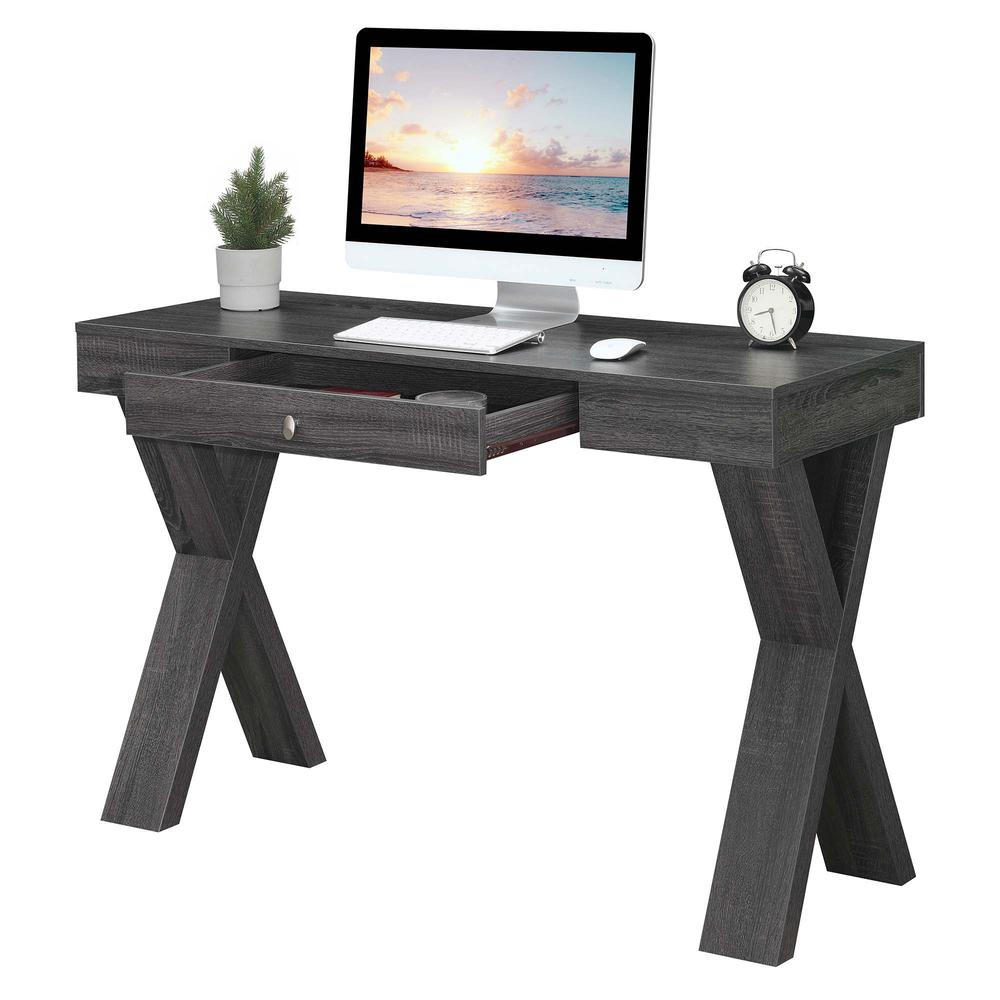 Newport 1 Drawer Desk, Weathered Gray
