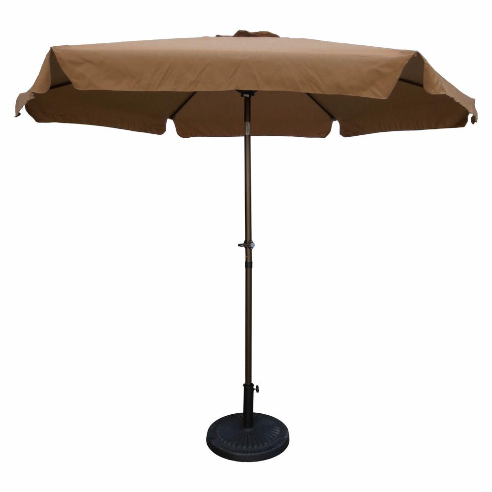 Outdoor 9 Foot Aluminum Umbrella With Flaps