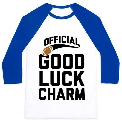 FOOTBALL GOOD LUCK CHARM UNISEX CLASSIC BASEBALL TEE
