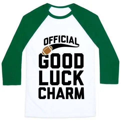 FOOTBALL GOOD LUCK CHARM UNISEX CLASSIC BASEBALL TEE