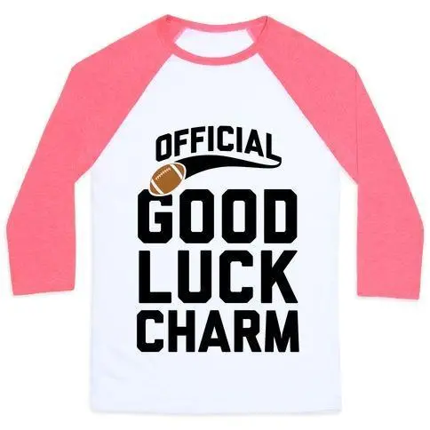 FOOTBALL GOOD LUCK CHARM UNISEX CLASSIC BASEBALL TEE