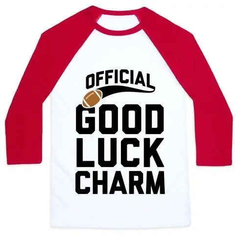 FOOTBALL GOOD LUCK CHARM UNISEX CLASSIC BASEBALL TEE