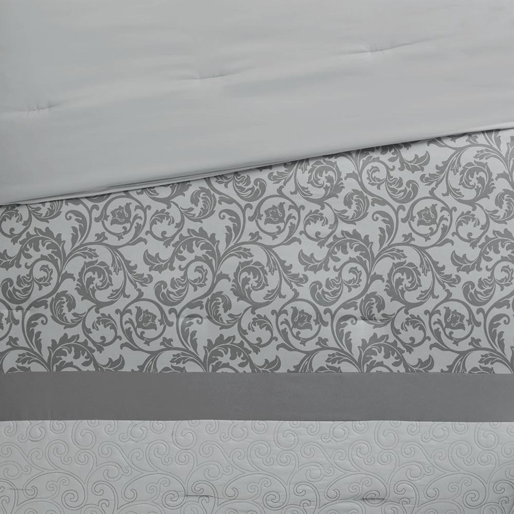 100% Polyester Embroidered 8pcs Comforter Set 5DS10-0218