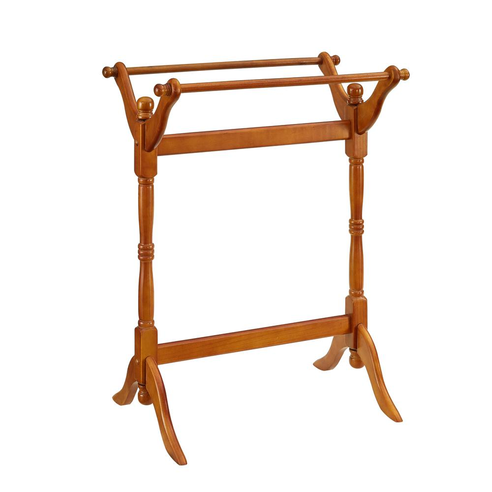 Oak Blanket/Quilt Rack