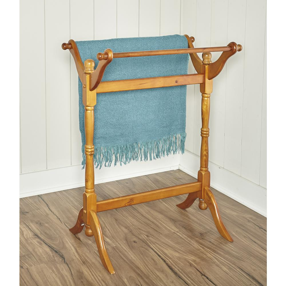 Oak Blanket/Quilt Rack
