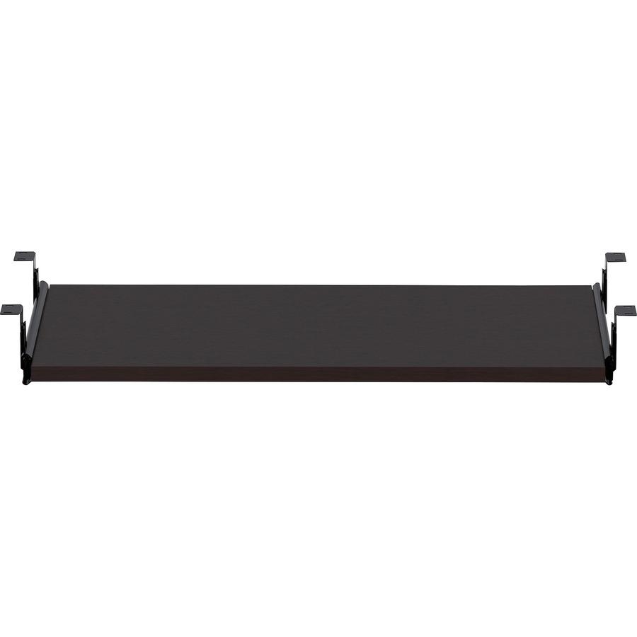 Lorell Essential Series Keyboard Tray - 26" x 15" x 0.8" - Finish: Espresso