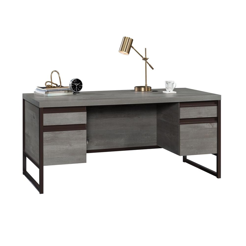Manhattan Gate 66" Executive Desk Mystic Oak
