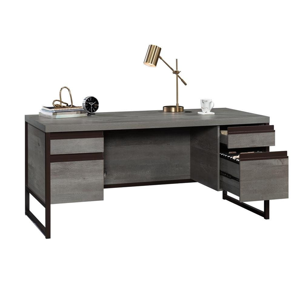 Manhattan Gate 66" Executive Desk Mystic Oak