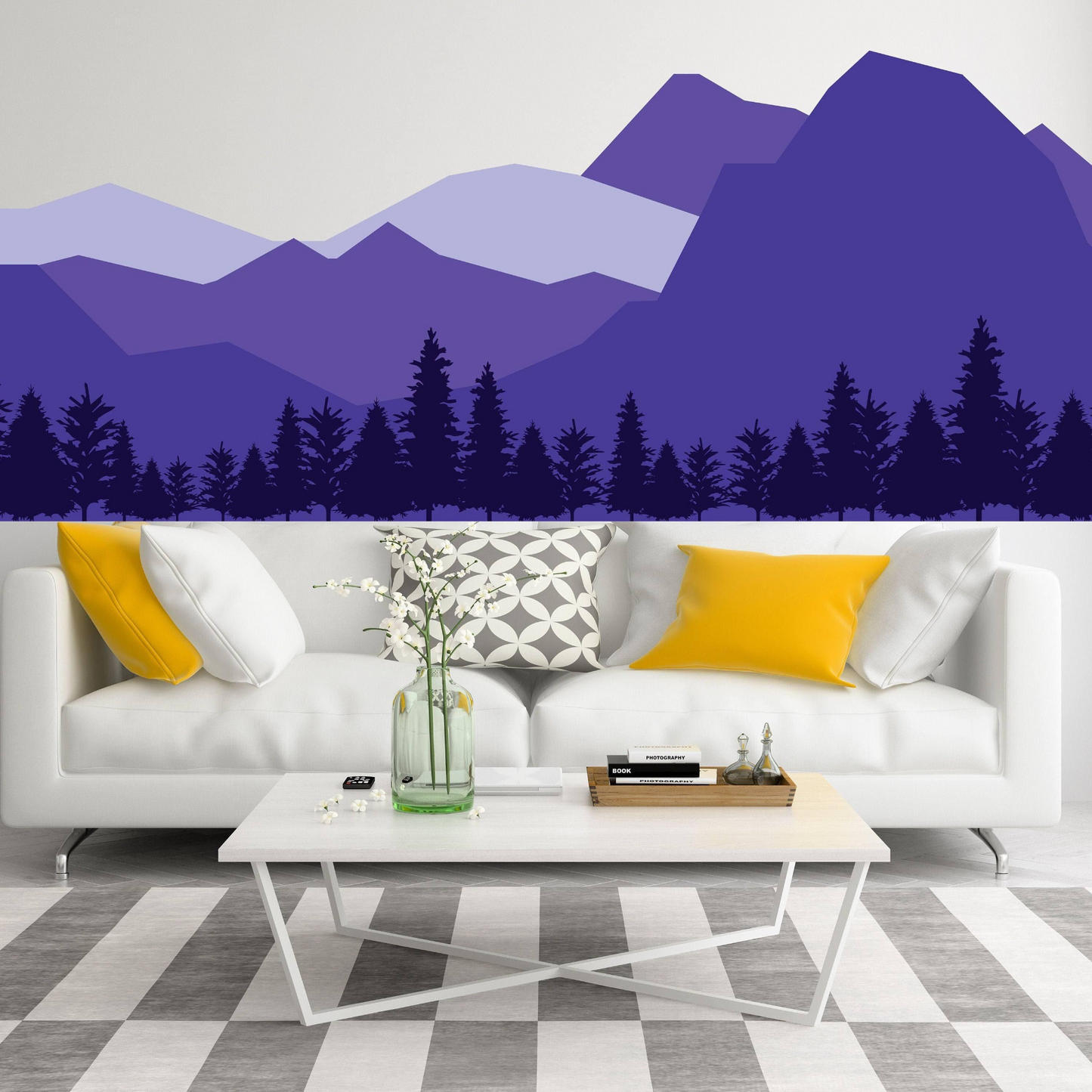 Majestic Mountain Wall Decal - Enhancing Visual Appeal with Nature Inspired Design