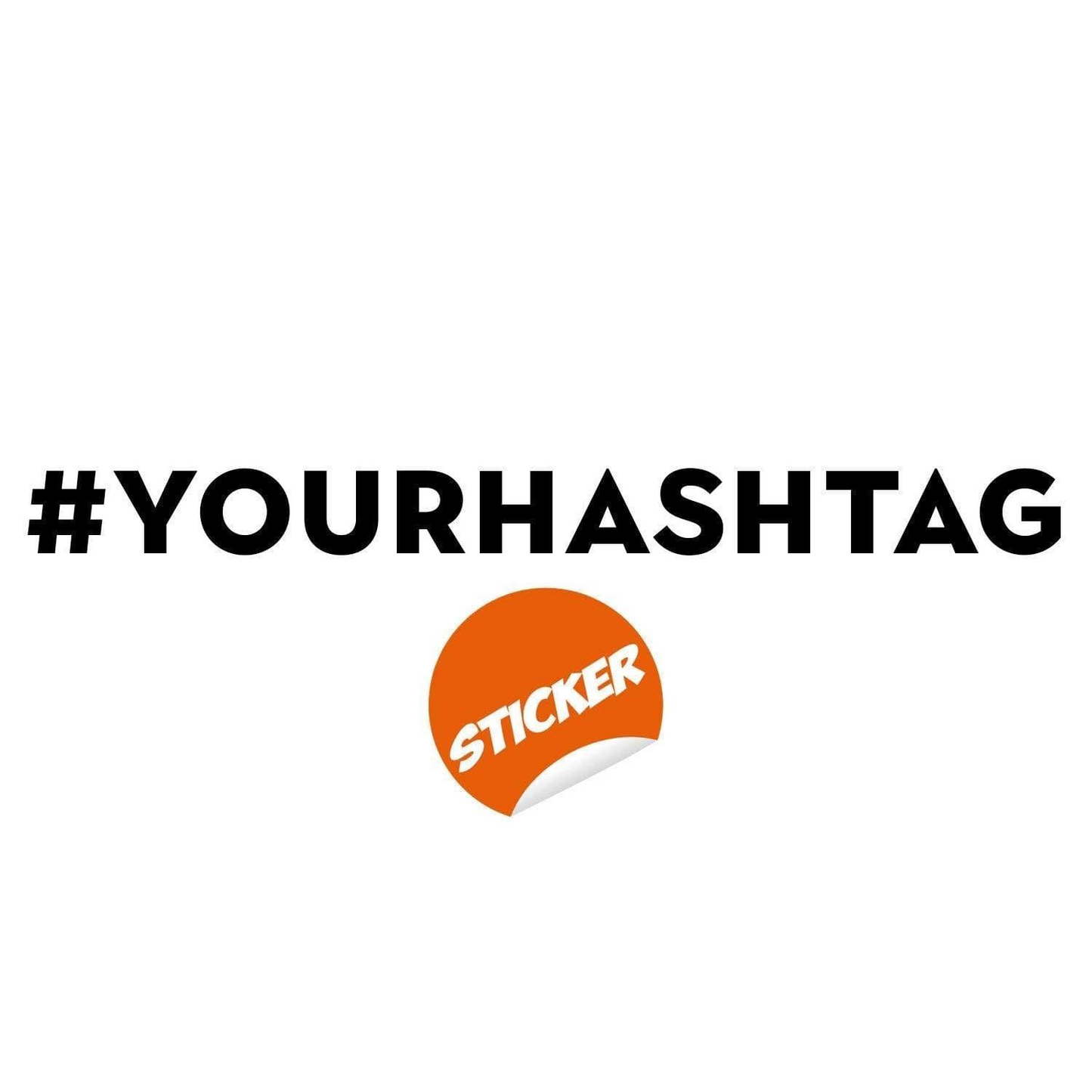 Custom Social Media Decal, Personalized Vinyl Sticker, Internet Profile Tag Decals