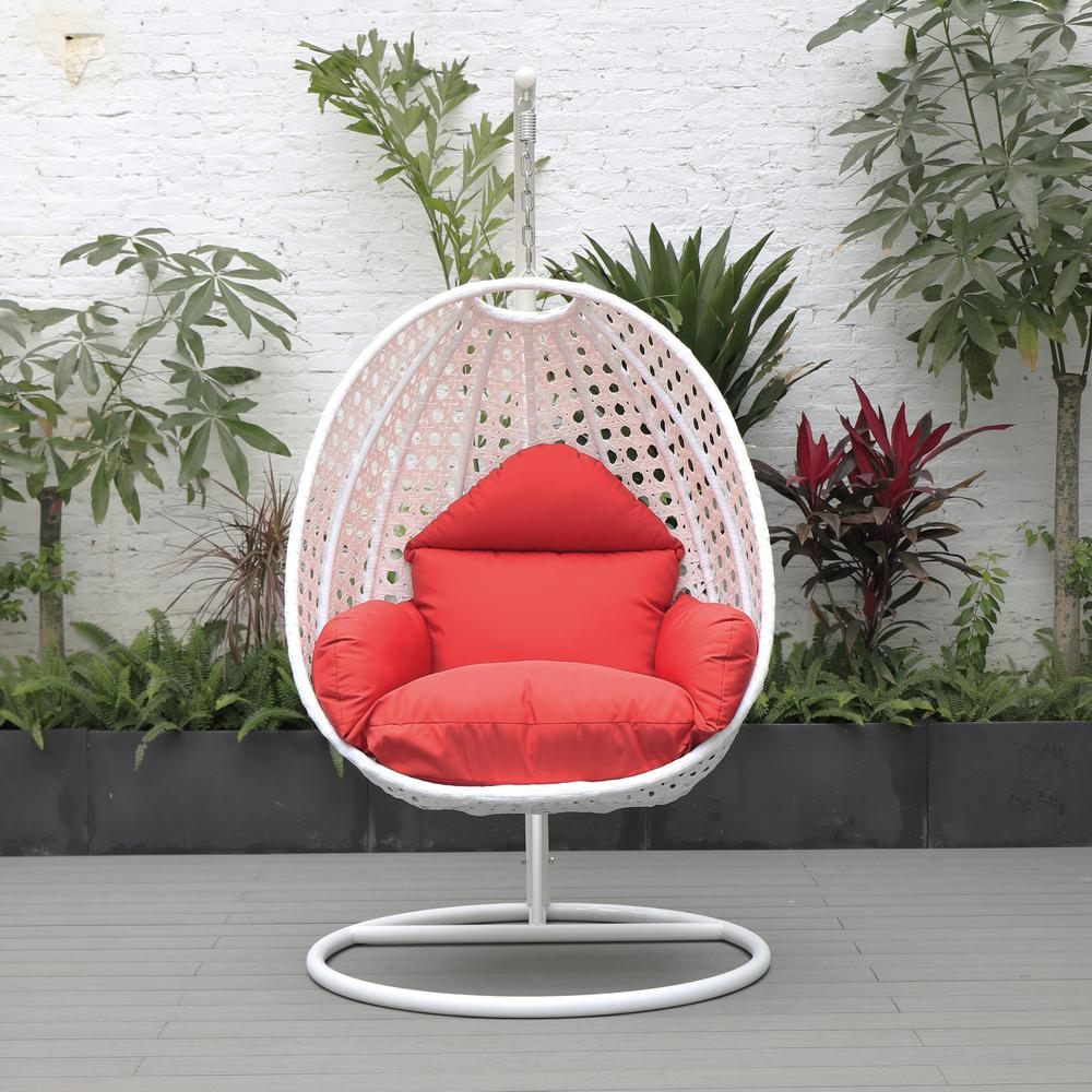 Charcoal Wicker Hanging Egg Swing Chair