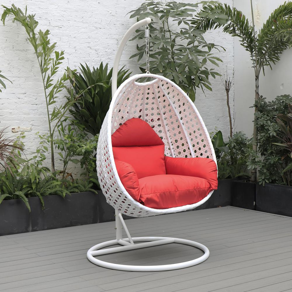 Charcoal Wicker Hanging Egg Swing Chair