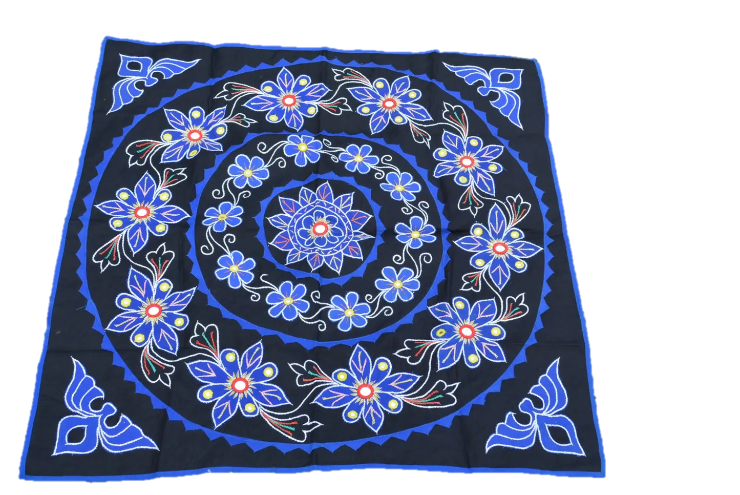 OMSutra Mandala Applique Boho Tapestry for Wall Decor
