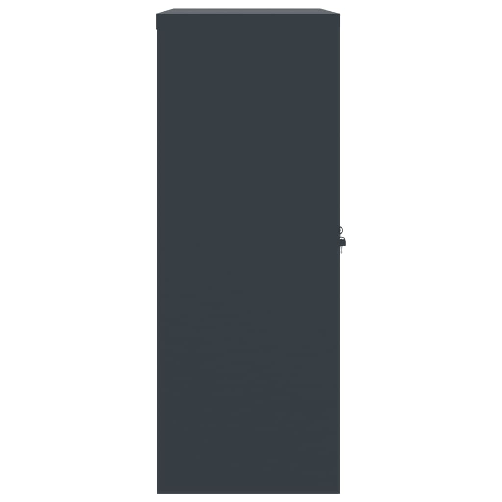 vidaXL File Cabinet Anthracite 35.4"x15.7"x41.3" Steel
