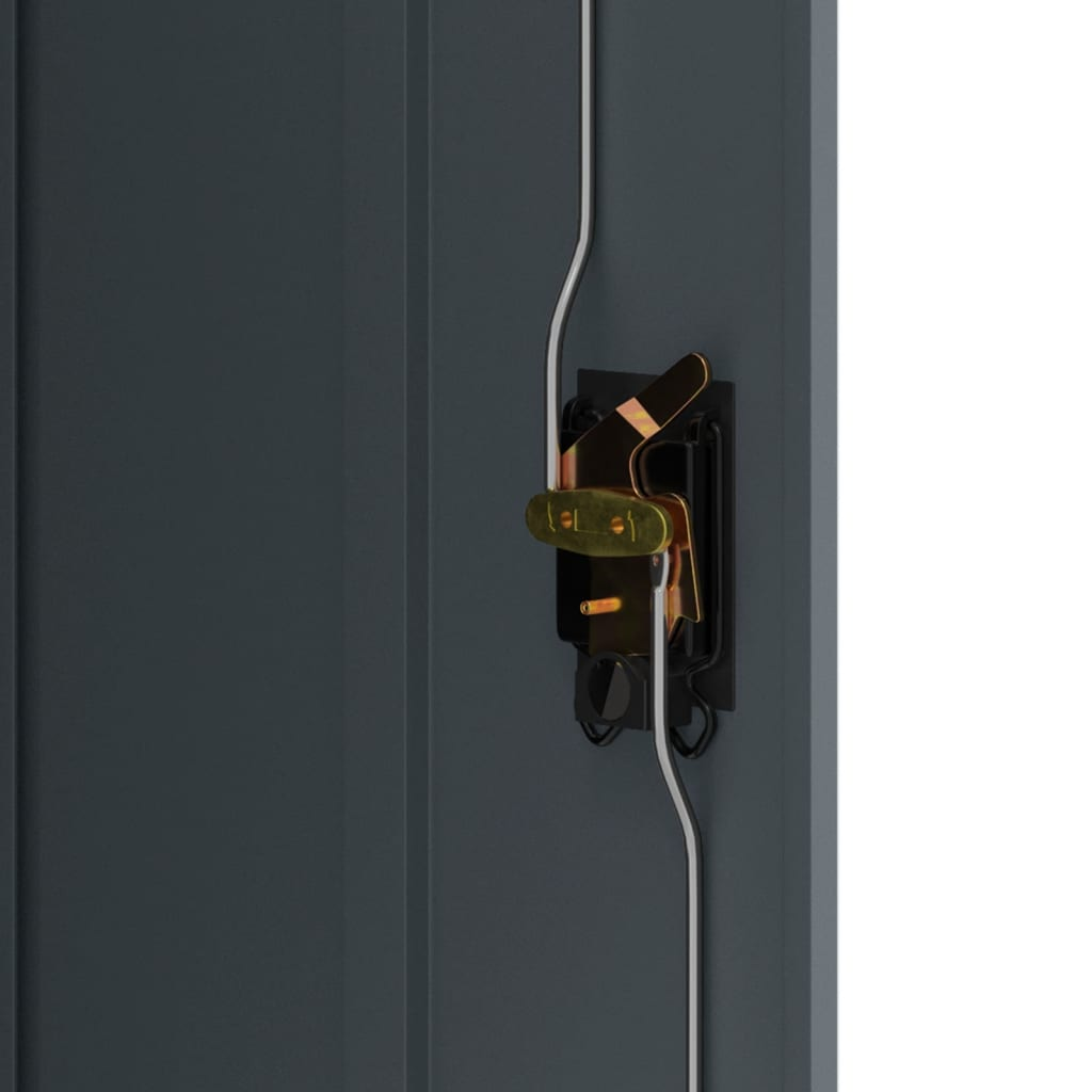 vidaXL File Cabinet Anthracite 35.4"x15.7"x41.3" Steel