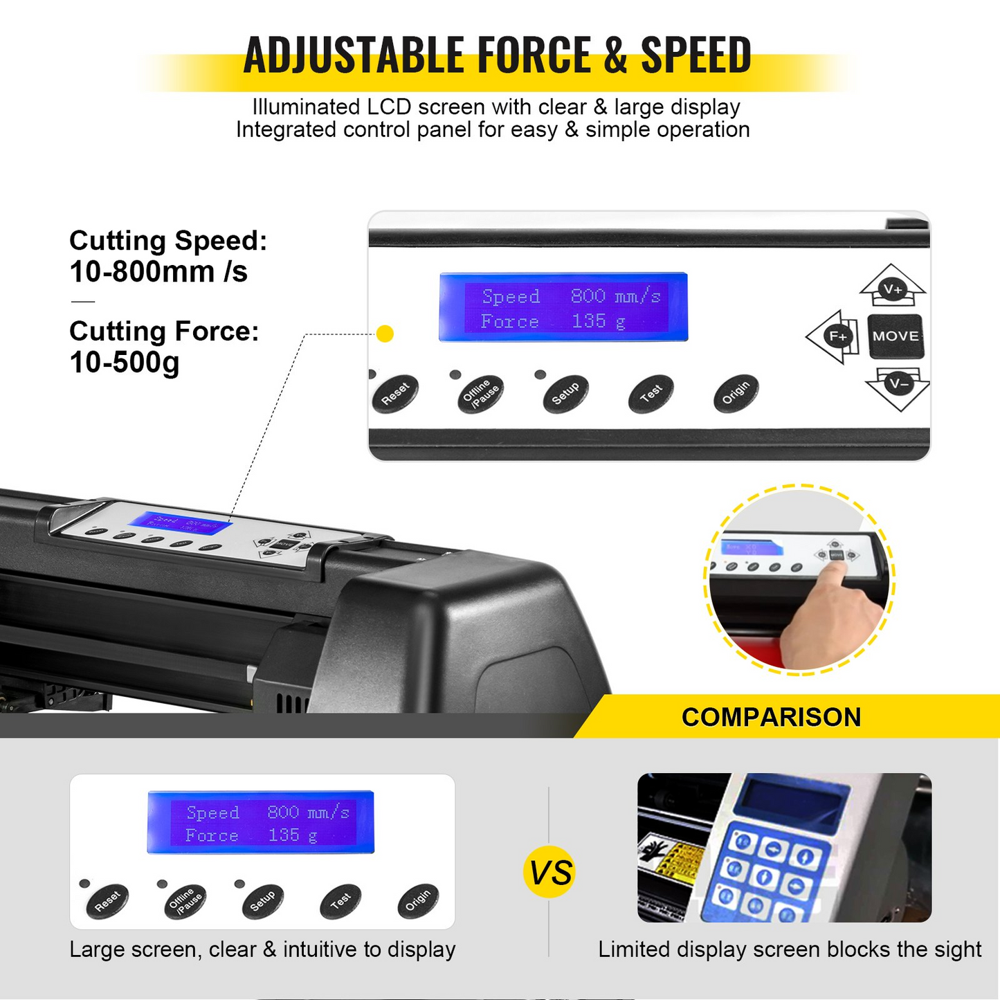 8 In 1 Heat Press 12"x15" Sublimation Machine +14" Vinyl Cutter Cutting Plotter