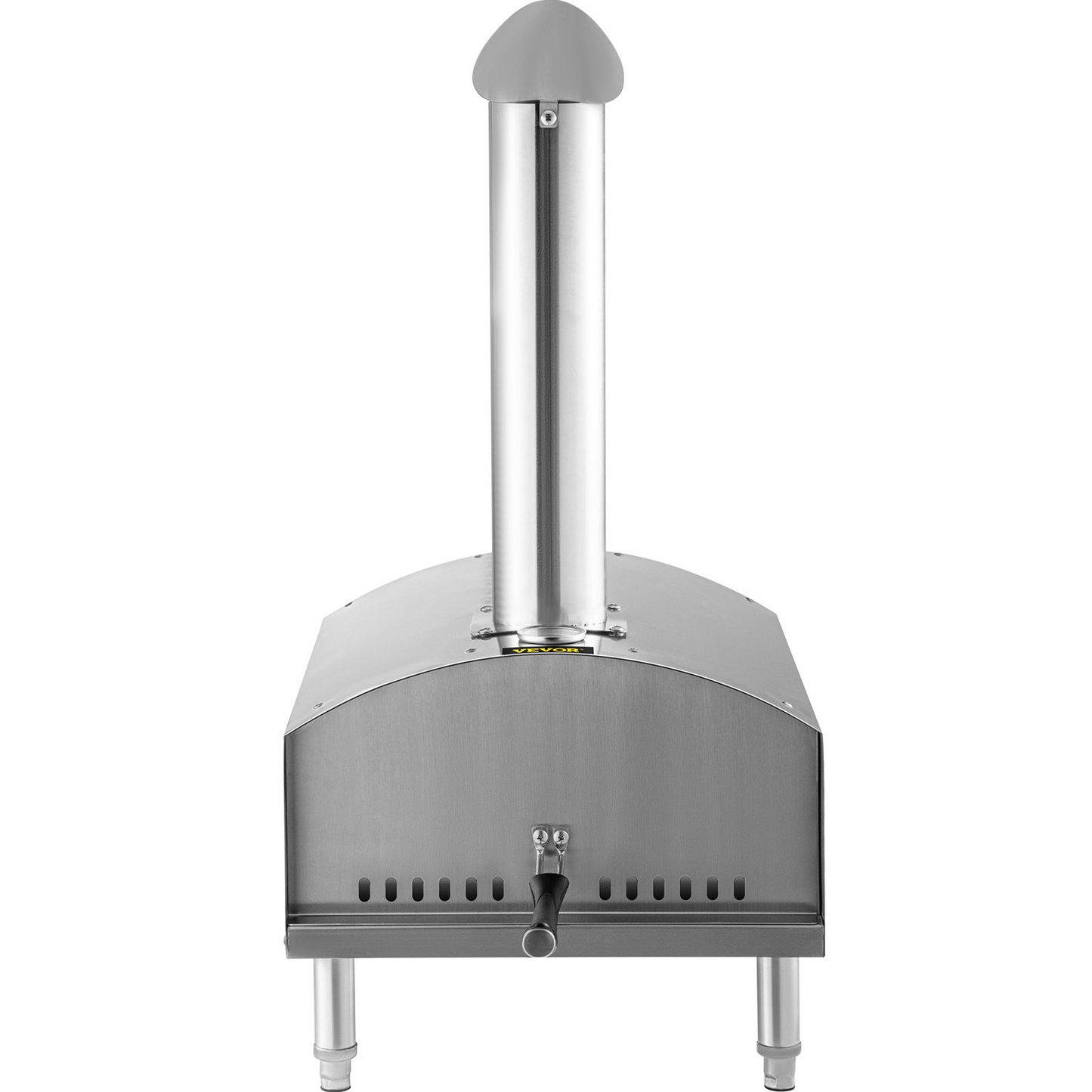 VEVOR Wood Fired Oven 12",Outdoor Pizza Oven with Foldable Legs,Stainless Steel Pizza Maker 932℉ Max Temperature,Wood Pellets Burning Pizza Oven with Accessories for Outside,Garden,Courtyard Cooking.