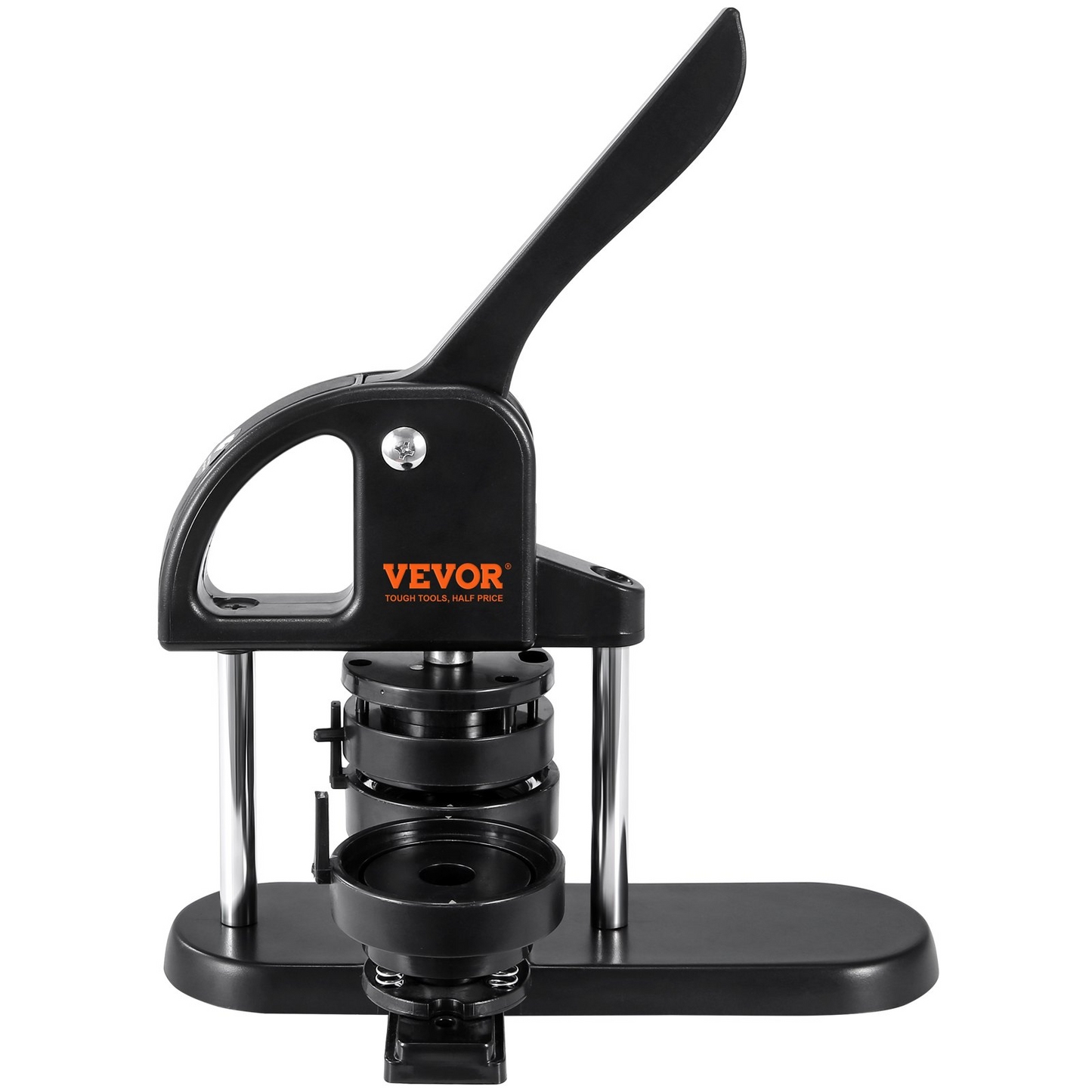 VEVOR Button Maker, 1/1.25/2.28 inch(25/32/58mm) 3-IN-1 Pin Maker, with 300pcs Button Parts, Button Maker Machine with Panda Magic Book, Ergonomic Arc Handle Punch Press Kit, For Children DIY Gifts